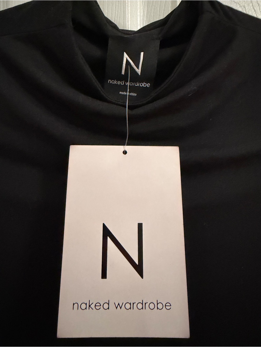 naked wardrobe Black Short Sleeve Bodycon Top - Picture 4 of 8